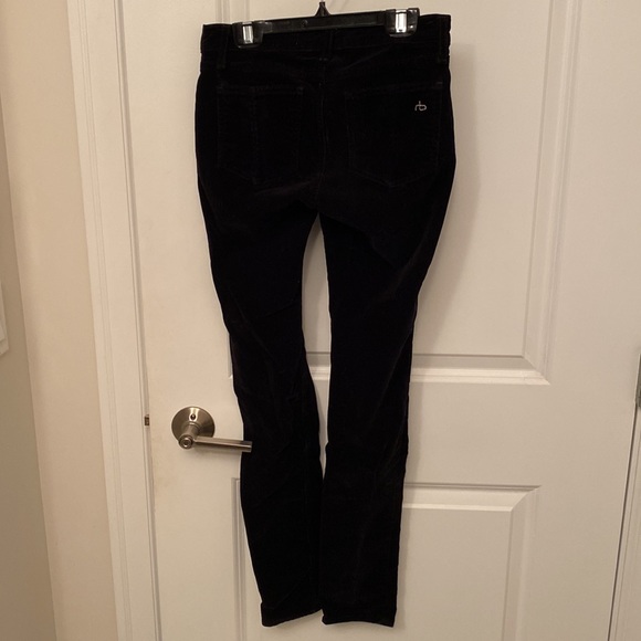 Rag & Bone skinny black mid rise corduroy jeans size 24 - Picture 2 of 4
